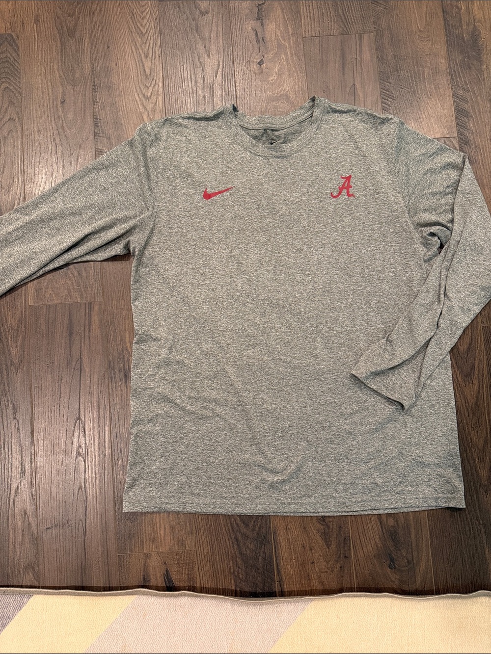 Nike Alabama Grey Long-Sleeve T Shirt